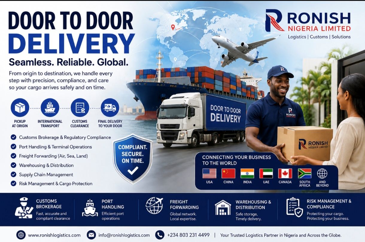 Door to Door Delivery - Ronish Nigeria Limited